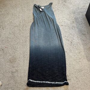 NWT Gypsy 05 Blue/Gray Ombre Knit Sweater Maxi